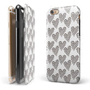 Hearts within Hearts iPhone 6/6s or 6/6s Plus 2-Piece Hybrid INK-Fuzed Case