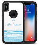 Hello Summer Anchor Watercolor Blue V1 - iPhone X OtterBox Case & Skin Kits