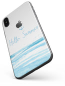 Hello Summer Anchor Watercolor Blue V1 - iPhone X Skin-Kit