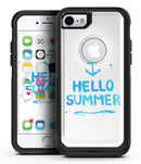 Hello Summer Blue Watercolor Anchor V1 - iPhone 7 or 8 OtterBox Case & Skin Kits