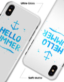 Hello Summer Blue Watercolor Anchor V1 - iPhone X Clipit Case