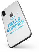 Hello Summer Blue Watercolor Anchor V1 - iPhone X Skin-Kit