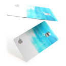 Hello Summer Blue Watercolor Anchor V2 - Premium Protective Decal Skin-Kit for the Apple Credit Card