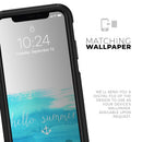 Hello Summer Blue Watercolor Anchor V2 - Skin Kit for the iPhone OtterBox Cases