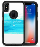 Hello Summer Blue Watercolor Anchor V2 - iPhone X OtterBox Case & Skin Kits