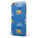 Hello Summer Love v1 iPhone 6/6s or 6/6s Plus 2-Piece Hybrid INK-Fuzed Case
