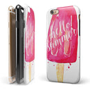 Hello Summer Popcicle iPhone 6/6s or 6/6s Plus 2-Piece Hybrid INK-Fuzed Case