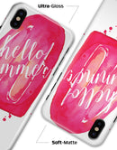 Hello Summer Popcicle - iPhone X Clipit Case