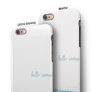 Hello Summer Sailboat iPhone 6/6s or 6/6s Plus 2-Piece Hybrid INK-Fuzed Case