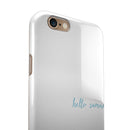 Hello Summer Sailboat iPhone 6/6s or 6/6s Plus 2-Piece Hybrid INK-Fuzed Case