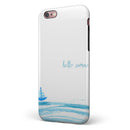 Hello Summer Sailboat iPhone 6/6s or 6/6s Plus 2-Piece Hybrid INK-Fuzed Case