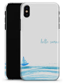 Hello Summer Sailboat - iPhone X Clipit Case