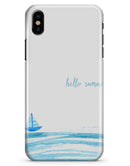 Hello Summer Sailboat - iPhone X Clipit Case