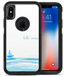 Hello Summer Sailboat - iPhone X OtterBox Case & Skin Kits