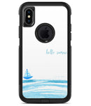 Hello Summer Sailboat - iPhone X OtterBox Case & Skin Kits