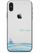 Hello Summer Sailboat - iPhone X Skin-Kit