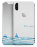 Hello Summer Sailboat - iPhone X Skin-Kit
