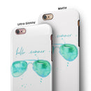 Hello Summer Sunglasses iPhone 6/6s or 6/6s Plus 2-Piece Hybrid INK-Fuzed Case