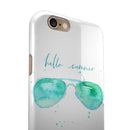 Hello Summer Sunglasses iPhone 6/6s or 6/6s Plus 2-Piece Hybrid INK-Fuzed Case