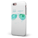 Hello Summer Sunglasses iPhone 6/6s or 6/6s Plus 2-Piece Hybrid INK-Fuzed Case