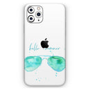 Hello Summer Sunglasses  - Protective Skin Wrap & Decal – Compatible with iPhone SE to iPhone 17 Pro Max (All Models)