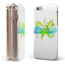 Hello Summer Watercolor Branches iPhone 6/6s or 6/6s Plus 2-Piece Hybrid INK-Fuzed Case