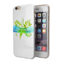 Hello Summer Watercolor Branches iPhone 6/6s or 6/6s Plus 2-Piece Hybrid INK-Fuzed Case