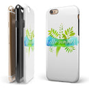 Hello Summer Watercolor Branches iPhone 6/6s or 6/6s Plus 2-Piece Hybrid INK-Fuzed Case