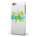 Hello Summer Watercolor Branches iPhone 6/6s or 6/6s Plus 2-Piece Hybrid INK-Fuzed Case
