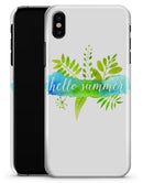 Hello Summer Watercolor Branches - iPhone X Clipit Case