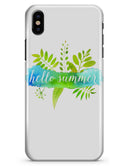 Hello Summer Watercolor Branches - iPhone X Clipit Case