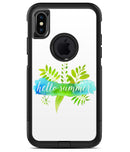 Hello Summer Watercolor Branches - iPhone X OtterBox Case & Skin Kits