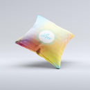 HighLighted Colorful Triangular Love ink-Fuzed Decorative Throw Pillow