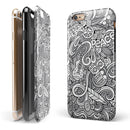 Hippie Dippie Doodles iPhone 6/6s or 6/6s Plus 2-Piece Hybrid INK-Fuzed Case
