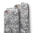 Hippie Dippie Doodles iPhone 6/6s or 6/6s Plus 2-Piece Hybrid INK-Fuzed Case