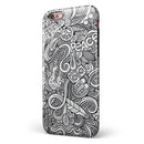 Hippie Dippie Doodles iPhone 6/6s or 6/6s Plus 2-Piece Hybrid INK-Fuzed Case