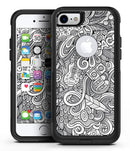 Hippie Dippie Doodles - iPhone 7 or 7 Plus Commuter Case Skin Kit