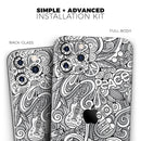 Hippie Dippie Doodles  - Protective Skin Wrap & Decal – Compatible with iPhone SE to iPhone 17 Pro Max (All Models)