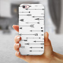 Hipster Arrow Pattern iPhone 6/6s or 6/6s Plus 2-Piece Hybrid INK-Fuzed Case