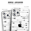 Hipster Arrow Pattern  - Protective Skin Wrap & Decal – Compatible with iPhone SE to iPhone 17 Pro Max (All Models)