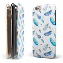 Hipster Feather Pattern iPhone 6/6s or 6/6s Plus 2-Piece Hybrid INK-Fuzed Case