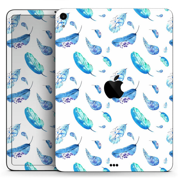 Hipster Feather Pattern - Full Body Skin Decal for the Apple iPad Pro 12.9", 11", 10.5", 9.7", Air or Mini (All Models Available)
