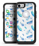 Hipster Feather Pattern - iPhone 7 or 8 OtterBox Case & Skin Kits