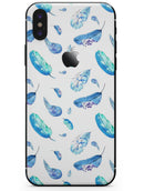 Hipster Feather Pattern - iPhone X Skin-Kit