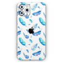 Hipster Feather Pattern  - Protective Skin Wrap & Decal – Compatible with iPhone SE to iPhone 17 Pro Max (All Models)