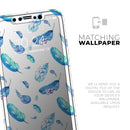 Hipster Feather Pattern  - Protective Skin Wrap & Decal – Compatible with iPhone SE to iPhone 17 Pro Max (All Models)