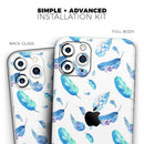 Hipster Feather Pattern  - Protective Skin Wrap & Decal – Compatible with iPhone SE to iPhone 17 Pro Max (All Models)