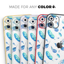 Hipster Feather Pattern  - Protective Skin Wrap & Decal – Compatible with iPhone SE to iPhone 17 Pro Max (All Models)