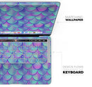 Holographic Mermaid Scales - Skin Decal Wrap Kit Compatible with the Apple MacBook Pro, Pro with Touch Bar or Air (11", 12", 13", 15" & 16" - All Versions Available)