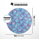 Holographic Mermaid Scales// WaterProof Rubber Foam Backed Anti-Slip Mouse Pad for Home Work Office or Gaming Computer Desk